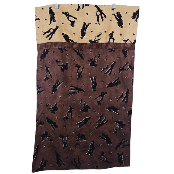 2 Pillow Cases Handmade Extremely Wellmade Cowboy Dog Western L 33" X W 21" - Picture 1 of 3